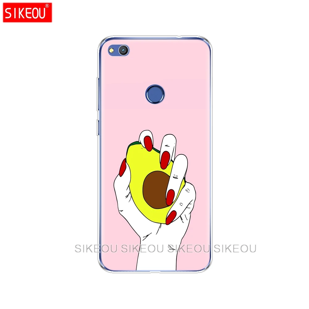 Силиконовый чехол для телефона Huawei P20 P7 P8 P9 P10 Lite Plus Pro 2017 P Smart 2018 Милая еда авокадо |