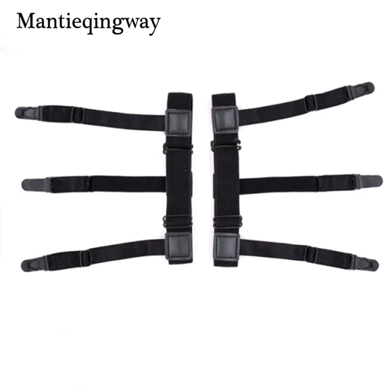 Mantieqingway Мужская рубашка остается держатели для мужчин s подтяжки эластичные