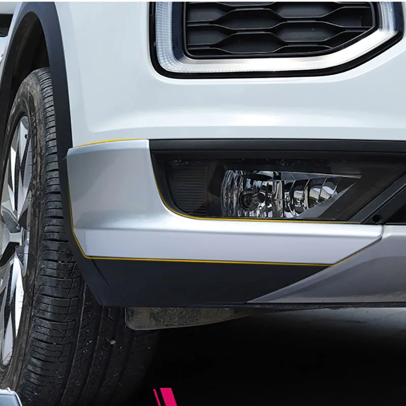 Для VW Volkswagen T-ROC TROC T ROC аксессуары автомобильный Стайлинг ABS Матовый передний Боковой бампер защитная решетка 2 шт