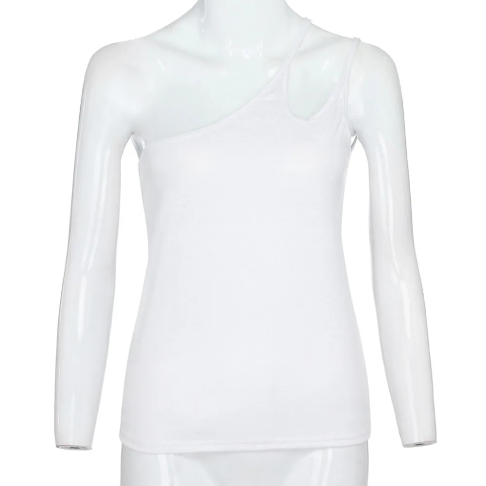 Summer Off Shoulder Sexy Female Knitted Tank Top Women White Skew Collar Tops Streetwear Elastic Short T shirt Cropped Camis Tee