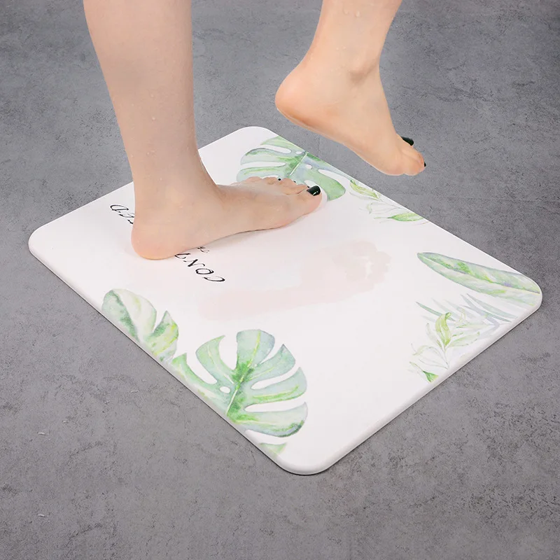 Натуральный диатомит коврик для ванной комнаты 99% мгновенное поглощение воды