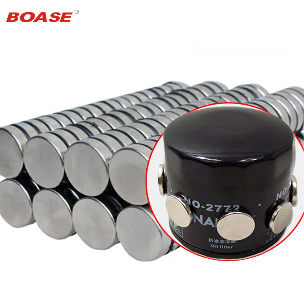 

10Pcs Automotive supplies strong magnet strong adsorption movement 15 * 2.5mm nickel plating