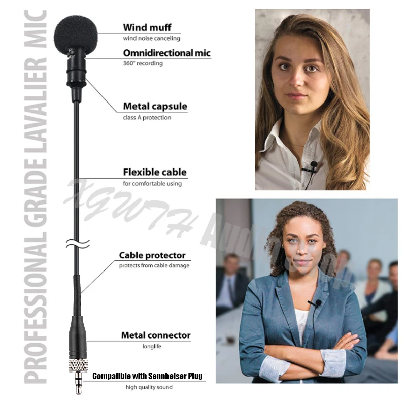 Конденсаторный мини микрофон для беспроводной системы Sennheiser|Микрофоны| |
