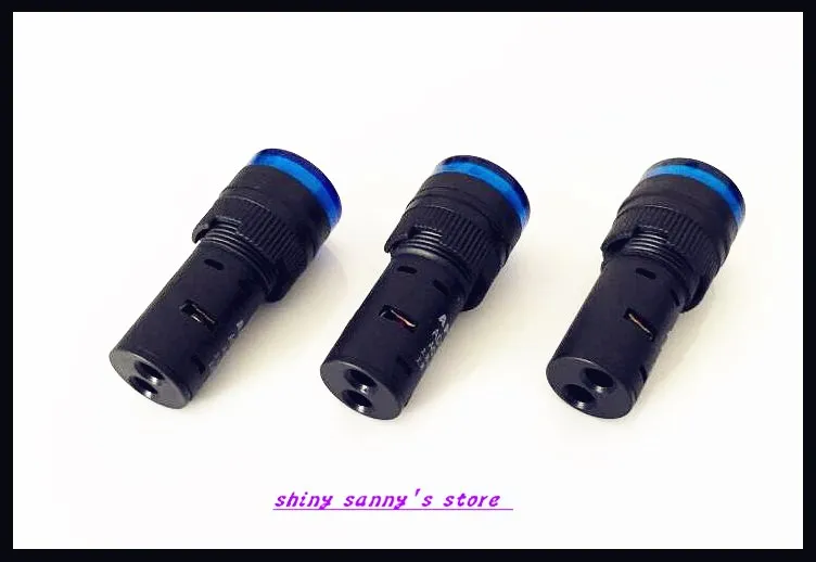 

5 pcs/Lot AD16-16C 16mm Diameter Blue AC/DC 12V,24V,110V, AC220V LED Power Indicator Signal Light Lamp Brand New