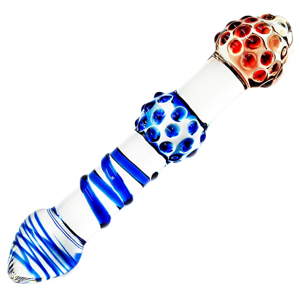 Секс шоп стеклянный фаллоимитатор Искусственный Пенис Анальная пробка анальный