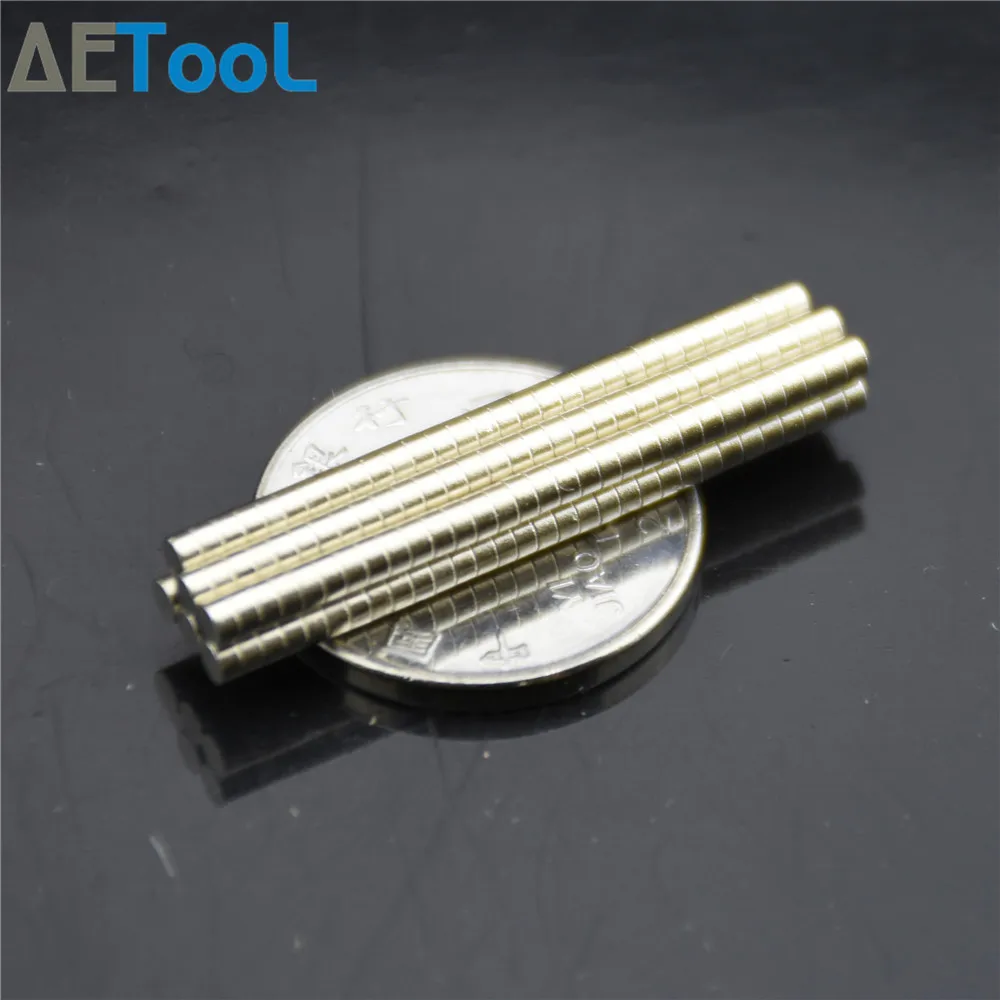 Aecool 50 шт. Маленькие Круглые неодимовые Дисковые магниты NdFeB диаметр 2x1 3x1 4x1 5x1 мм N35