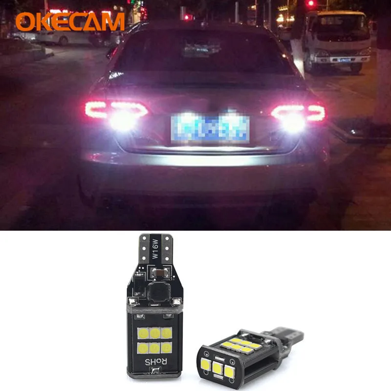 2x T15 W16W светодиодный Canbus Автомобильная резервная ламп накаливания для Audi A3 A4 B6 B8 A6