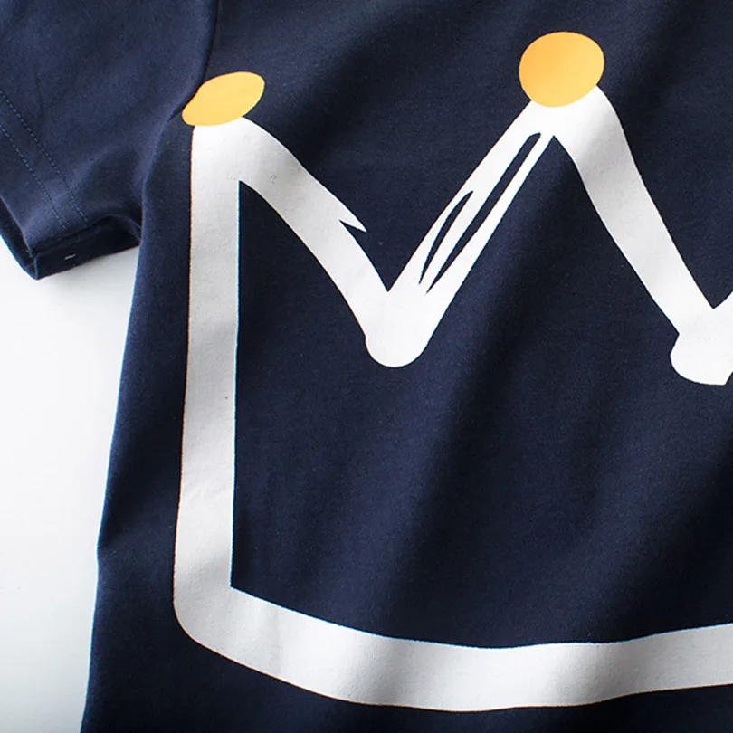 Летние топы с короткими рукавами Одежда для девочек повседневная одежда