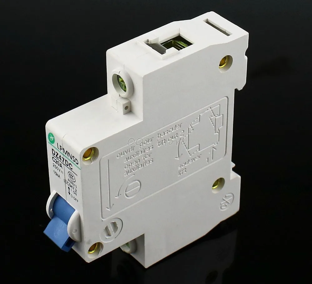 DZ47 DC 1P 20 A 250V Solar energy Air breaker MCB Electric swich Antiflame | Обустройство дома