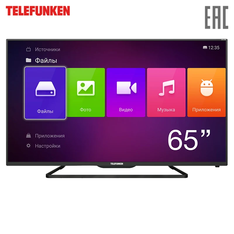 Телевизор 65&quot Telefunken TF LED65S37T2SU 4K SmartTV|Запчасти к телевизорам| |