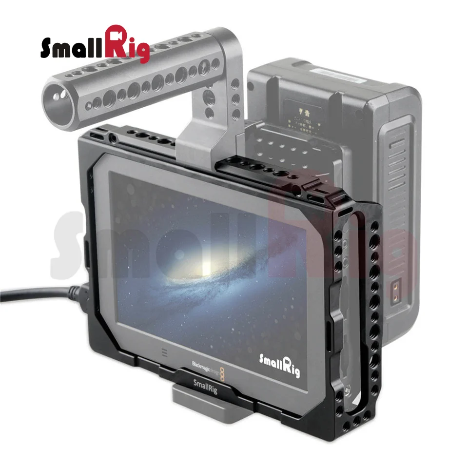 SmallRig Monitor Cage для Blackmagic Video Assist 7 &quotNato Rail и HDMI хомут Встроенный с Nato rail 1830|cage|cages forcage