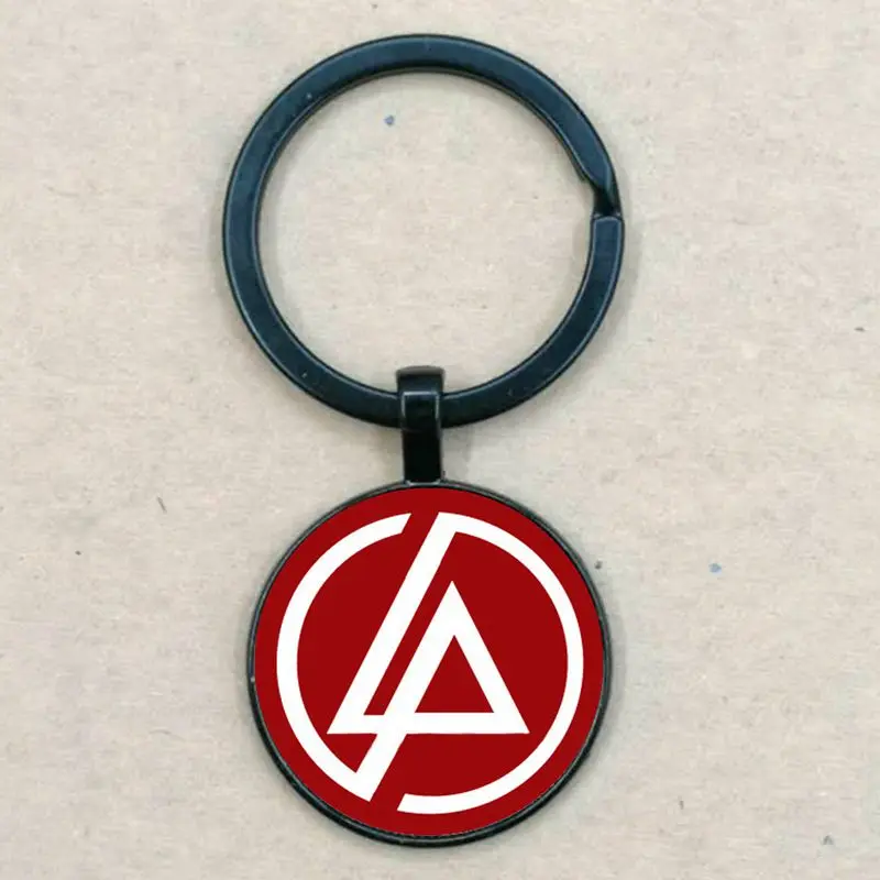 black Горячая Мода Linkin Park подвеска с логотипом Linkin Park ювелирные изделия стеклянный брелок купольная подвеска для мужчин и детей вечерние подарки - Цвет: black