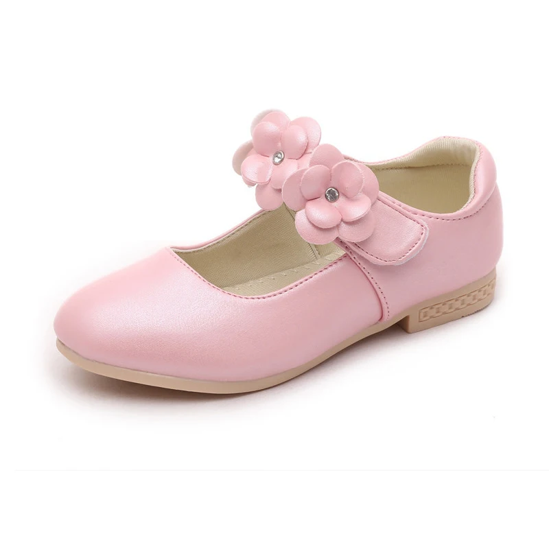 5069 Pink COZULMA Повседневная детская обувь для маленьких девочек белые кожаные ботинки для девочек Мэри Джейн с бантом платье с цветочным принтом обувь принцессы Обувь для танцев - Цвет: 5069 Pink