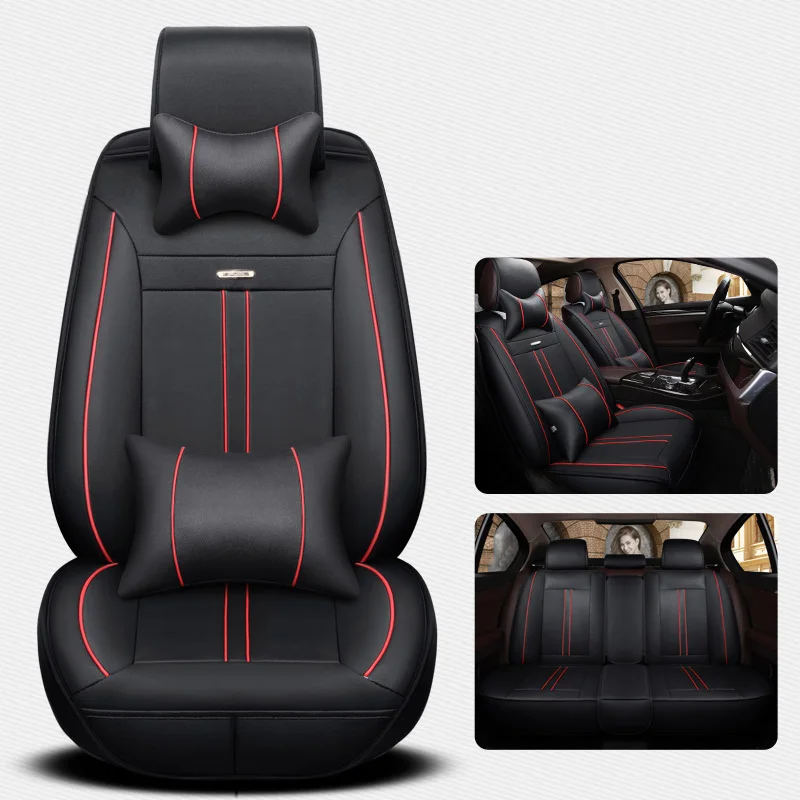 Автокресло Обложка Авто мест кожаные чехлы для Mitsubishi ASX carisma Colt Eclipse EVO Galant Lancer L200 RVR