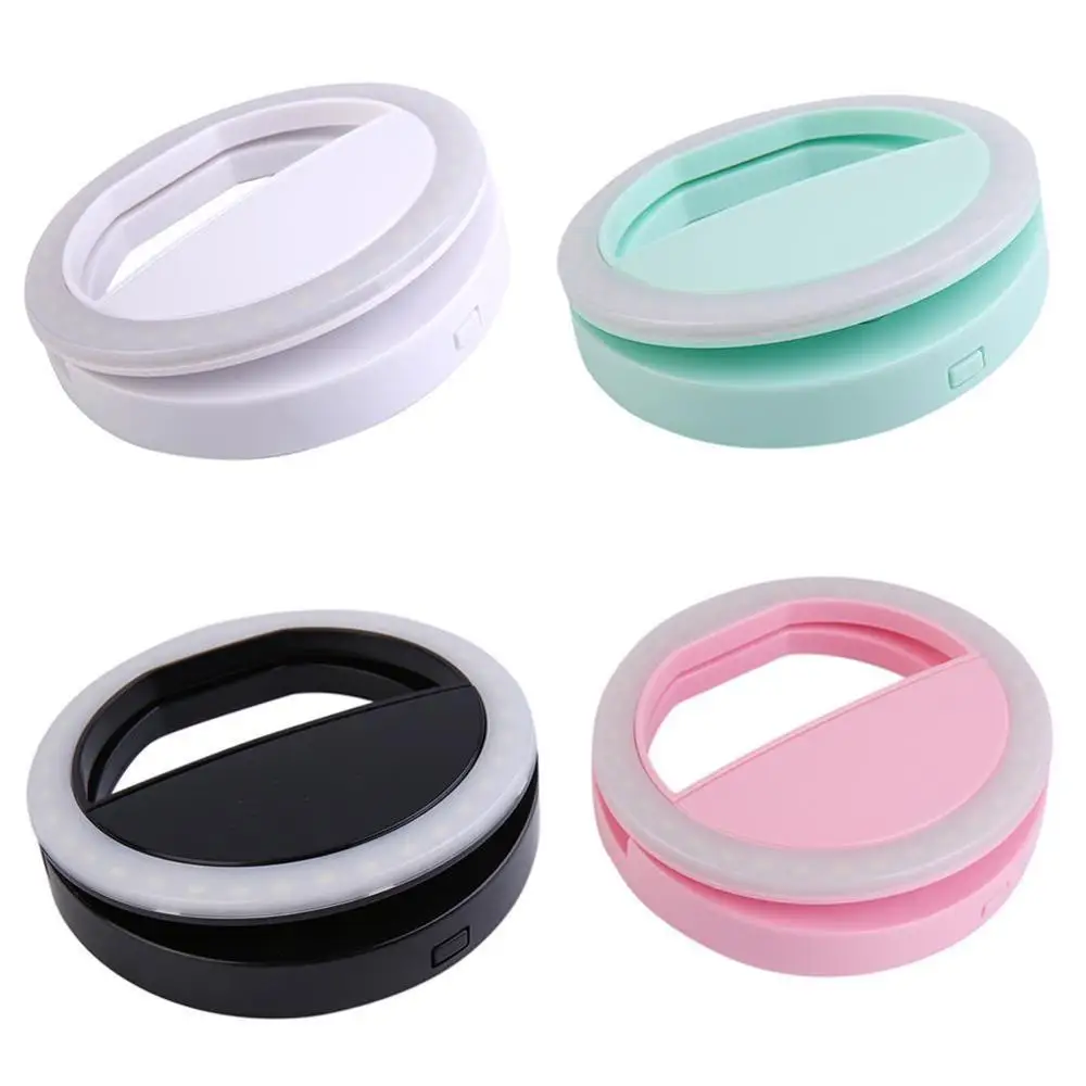 2018 New Fashion Portable Selfie LED Ring Flash Fill Light Clip Camera with 36 For Iphone Samsung Xiaomi HTC | Мобильные телефоны и