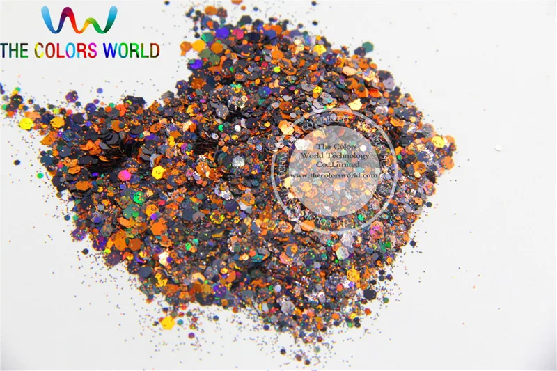 Хэллоуин блеск 6 микс голографические цвета шестигранные формы spangles для дизайна