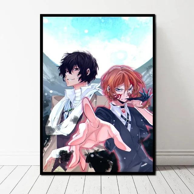 Домашний декор 5D алмазная картина вышивка Bungou бродячая живопись с изображением собак аниме настенная живопись полная квадратная дрель вышивка крестиком подарок ручной работы - Цвет: Diamond  HE2373-04