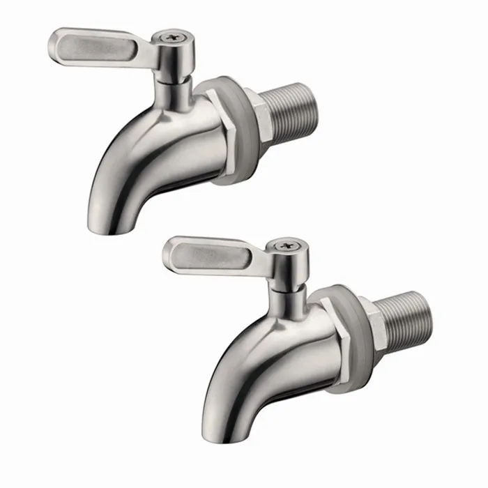 

2pieces 304 Stainless Steel Spigot/Faucet keg Tap for Beverage Wine Beer juice Dispenser Parts coffee tap BF320