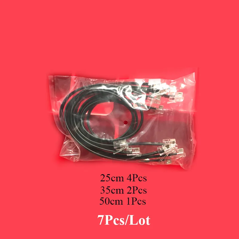 7Pcs Per Lot 7 шт./лот, кабель с кристаллами, линия передачи данных BB601, датчик двигателя, строительные блоки, части модели, подходят для MOC EV3 Robot 45544 9898 - Цвет: 7Pcs Per Lot
