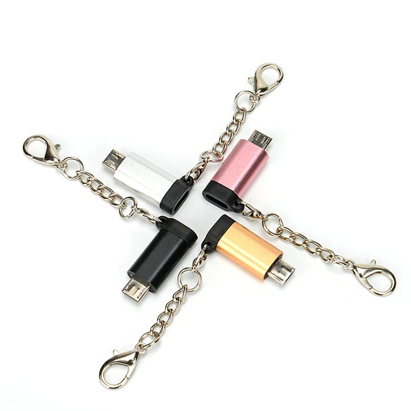 Кабель адаптер Micro USB переходник с папа на iPhone женский для передачи данных OTG