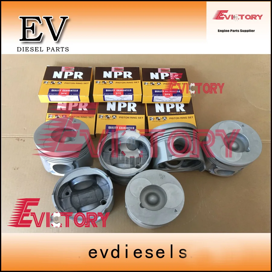 Подходит для Hiatch EX220 6BG1 6BG1T поршень + поршневое кольцо сделано в Японии|piston ring|piston |