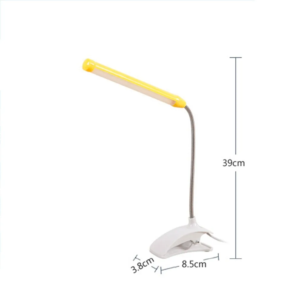 LED Desk Lamp 5V USB Child Read Book Light Flexible With Clip For Children Bedroom Reading Shadeless | Лампы и освещение