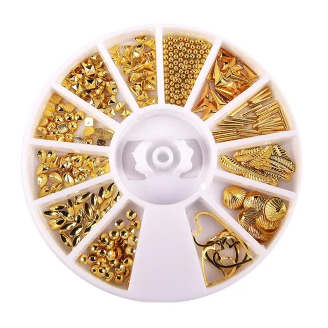 Стразы для ногтей шпильки 3D металлическая рамка Морская звезда ракушки заклепки