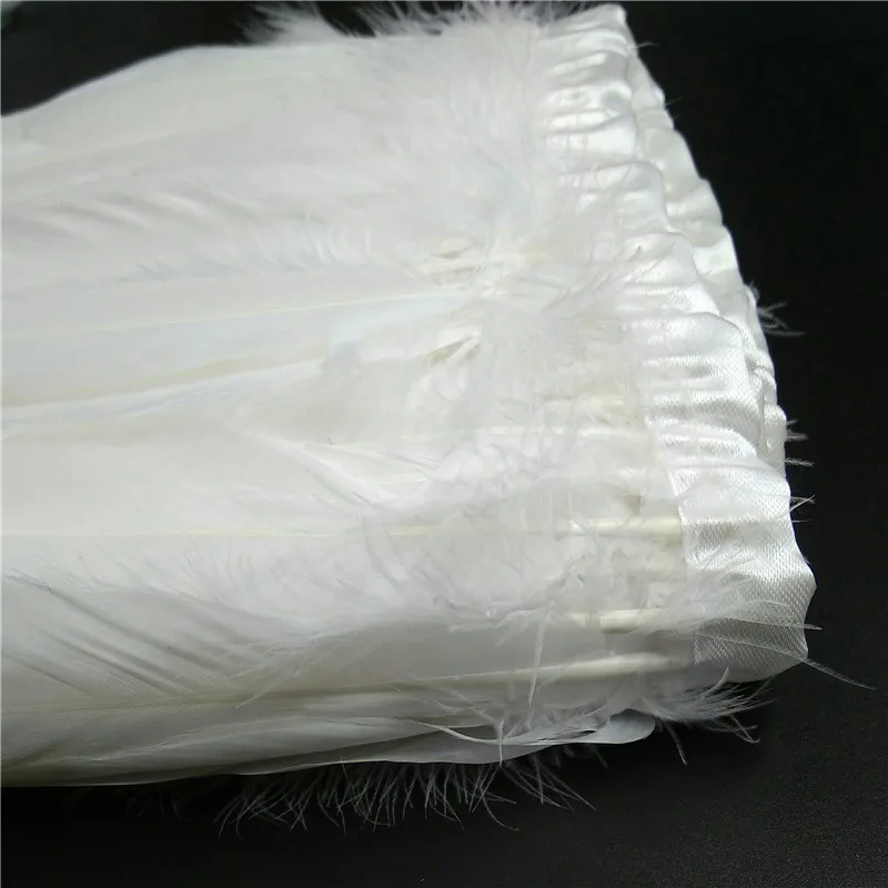 High Quality 15-18CM White Goose Feather Trim Fringe decorative feathers | Дом и сад