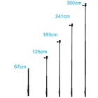Ручной монопод для селфи, 118 дюйма, выдвижной полюсный монопод дюйма, для GoPro Hero 10, 9, 8, 7, 6, 5, 4 YI 4K, SJCAM, экшн-камеры, штатив
