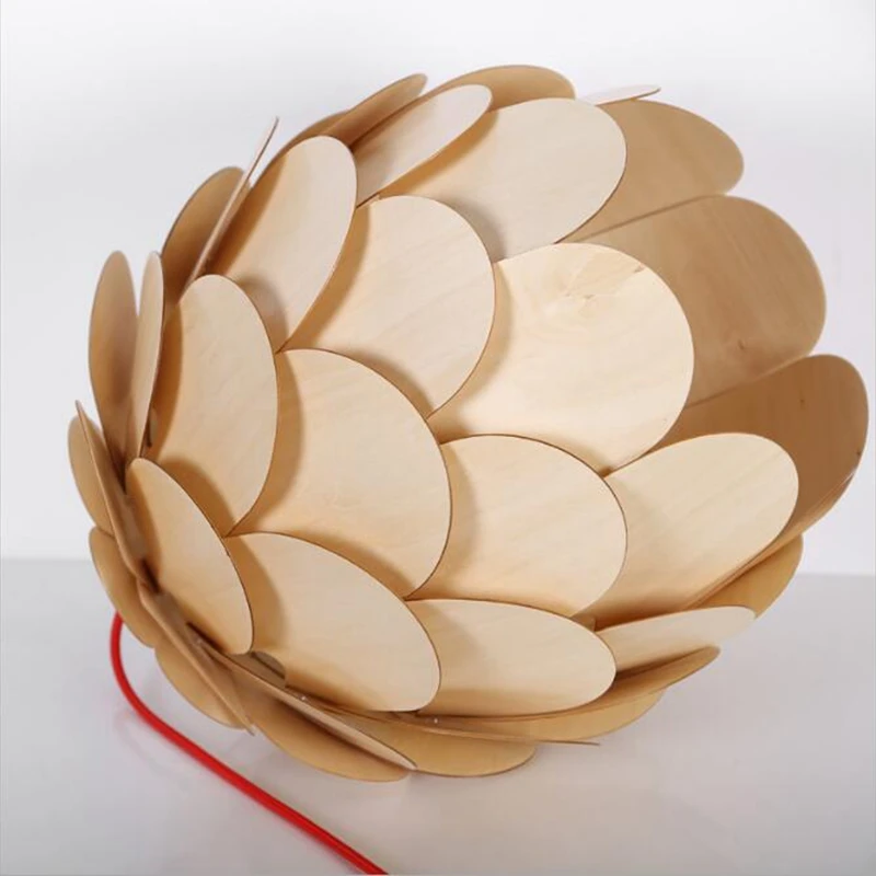 Новая лампа Pinecone кухонная современная деревянная Подвесная столовая
