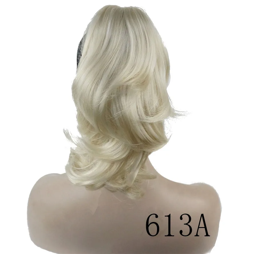 StrongBeauty, заколка-коготь, конский хвост, Hairpiec, короткие прямые волосы двойного назначения, синтетические волосы для наращивания - Цвет: 613A