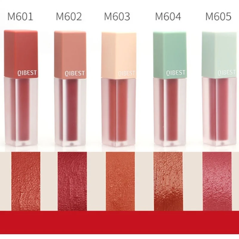5 Pcs/set Lipstick Set Not Faded Suit WaterproofMatte Lip Glaze Makeup Tools Tint Liquid Gloss Glitter Lipgloss | Красота и здоровье