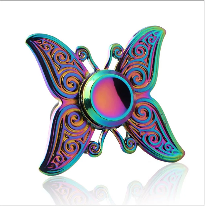 Новинка года Радуга рука Spinner handspinner Непоседа Игрушечные лошадки Наруто цинковый сплав Deak Игрушечные лошадки анти-стресс дети Рождество Игрушечные лошадки для детей - Цвет: 2