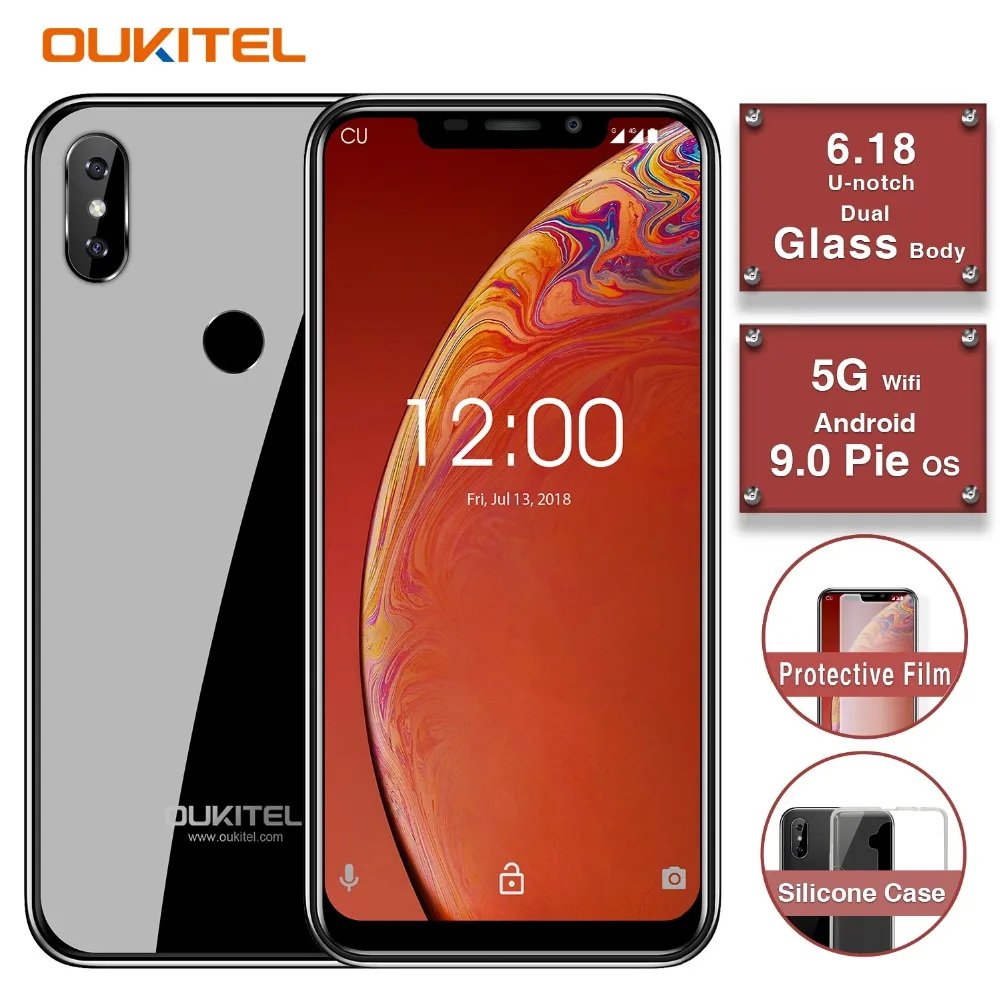 OUKITEL C13 Pro 6 18 &quot19:9 Android 9 0 распознавание лица отпечатков пальцев 4G LTE смартфон MT6739