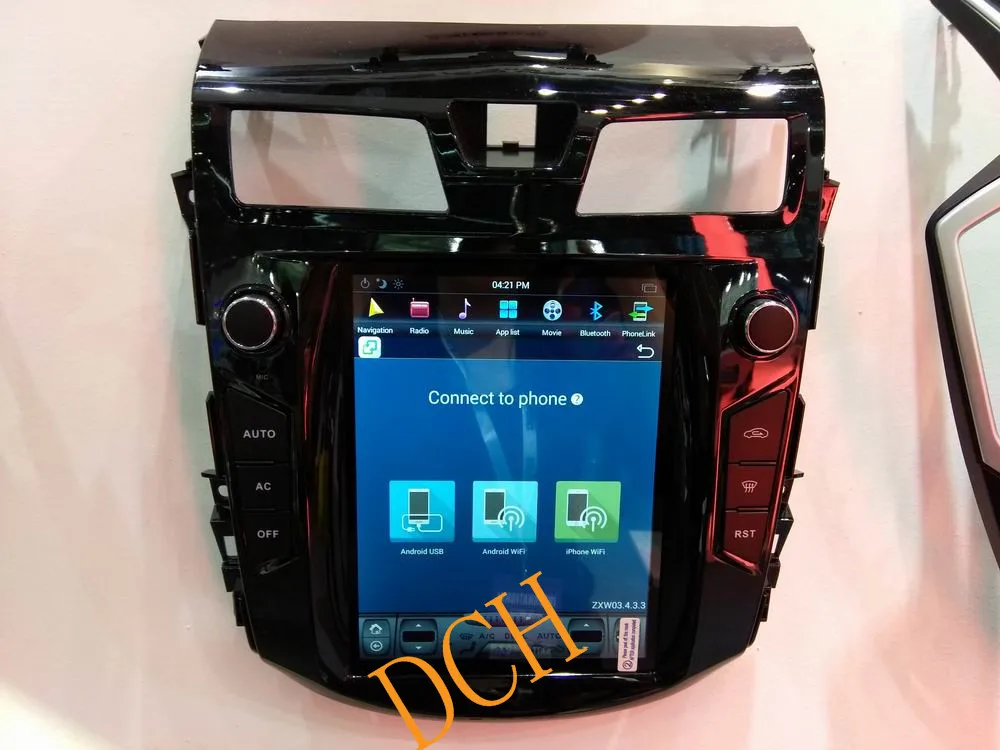 10,4 ''вертикальный экран Tesla стиль Android 8,1. Автомобильный DVD gps плеер для Nissan Teana 2013 для авто AC PX6
