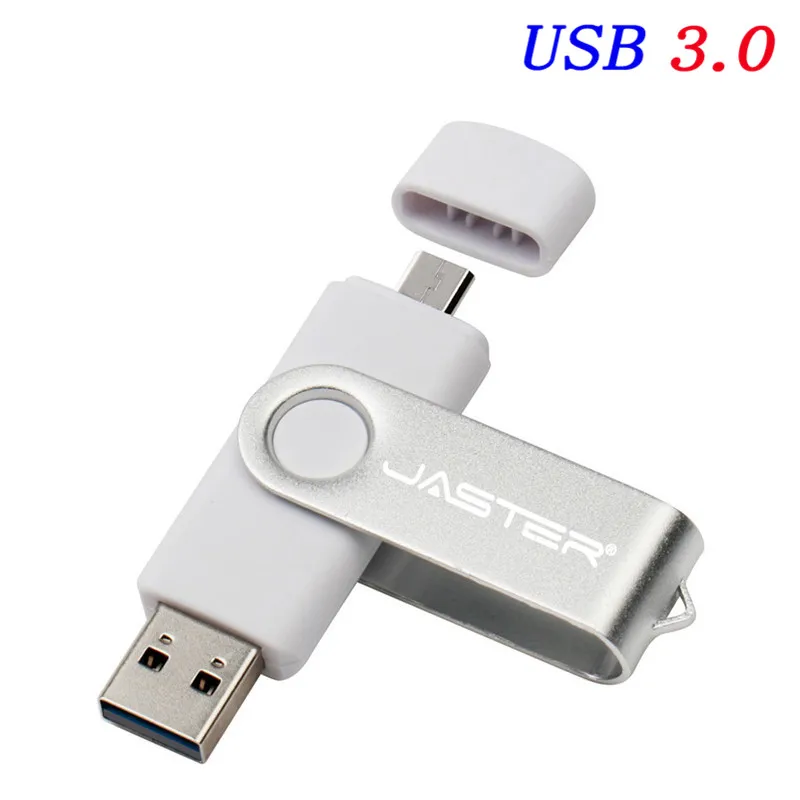 Silver JASTER флеш-накопитель USB 3,0 8 ГБ 16 ГБ 32 ГБ Флешка Meta OTG USB 2,0 флэш-накопитель Внешняя память для смартфона - Цвет: Silver