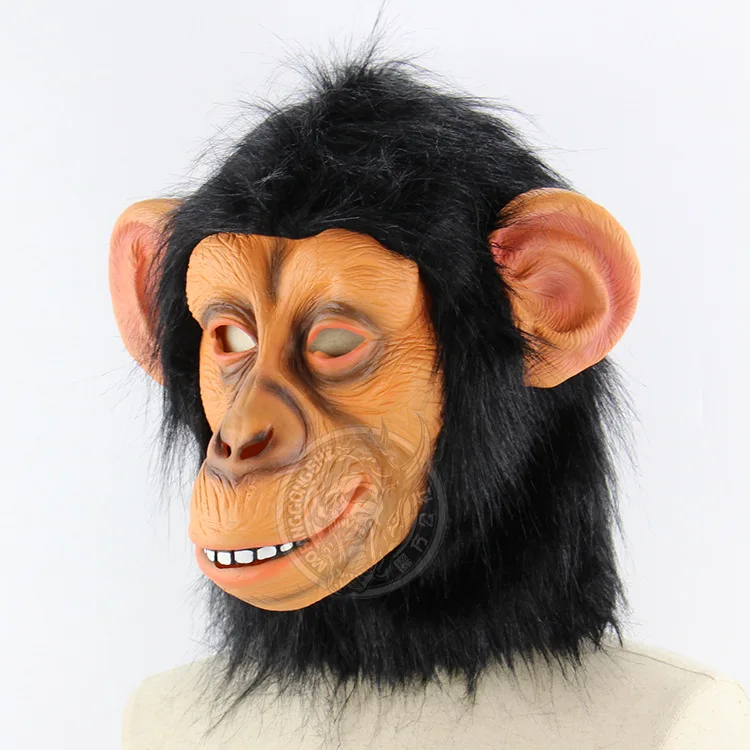 W &amp M маска для Хэллоуина 3D Обезьяна латекс маскарадные маски cos Chimpanzee полное лицо