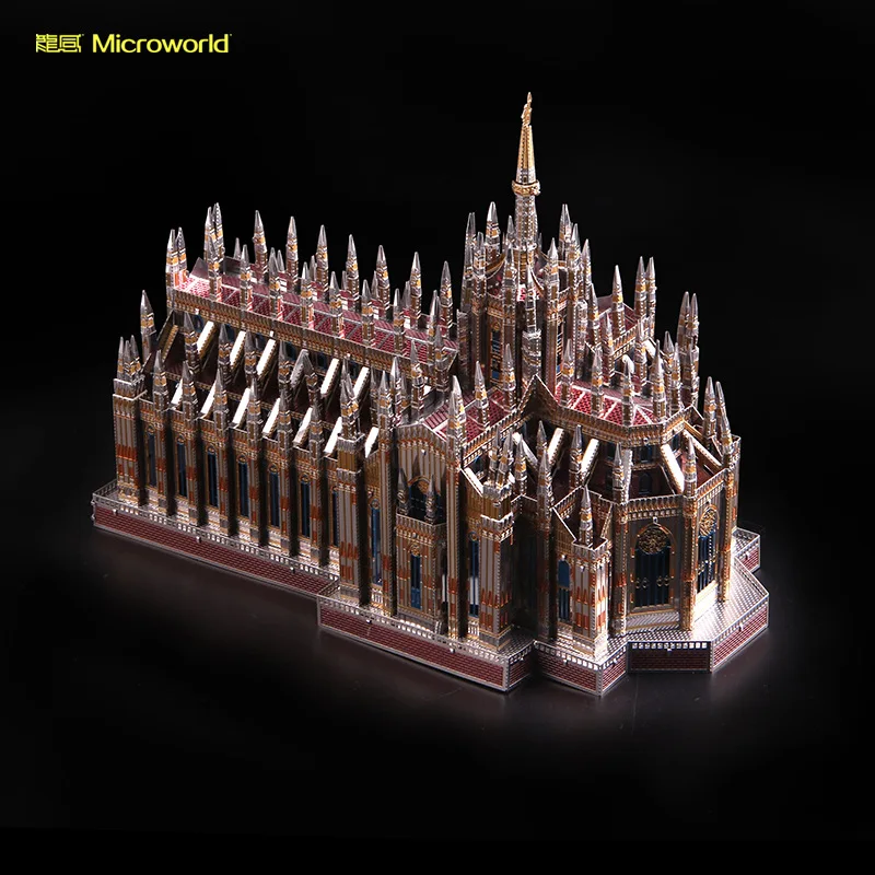 Металлическая 3D головоломка Microworld Миланского собора строительная модель сделай