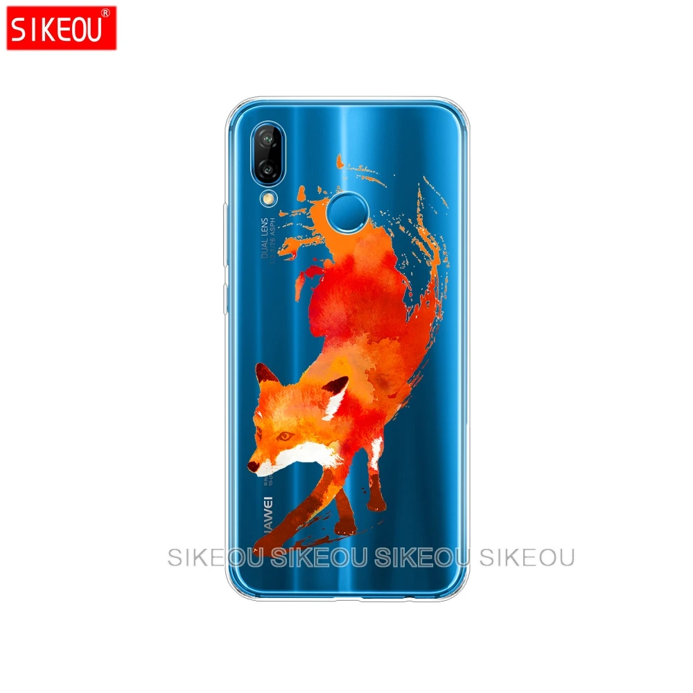 Силиконовый чехол для телефона Huawei P20 P7 P8 P9 P10 Lite Plus Pro 2017 P Smart soft tpu sly fox pattern Защитный чехол|Бамперы| |