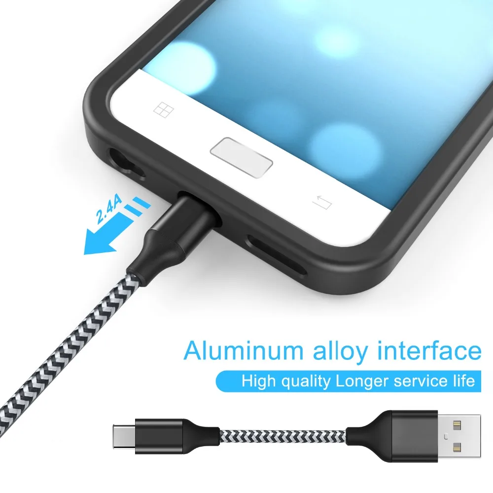 TECKNET usb type C кабель для быстрой зарядки c 3 1 передачи данных зарядное устройство