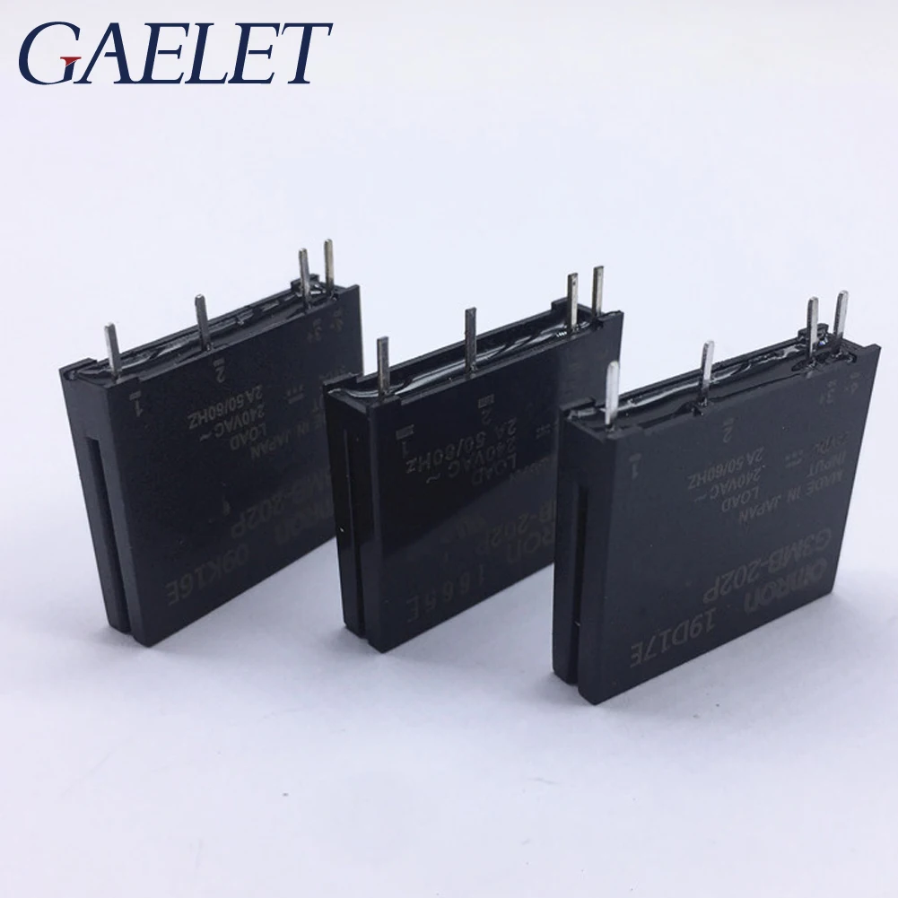 1/2 шт. триггерный релейный модуль G3MB 202P 202 P DC AC PCB SSR In 5 вольт постоянного тока выход