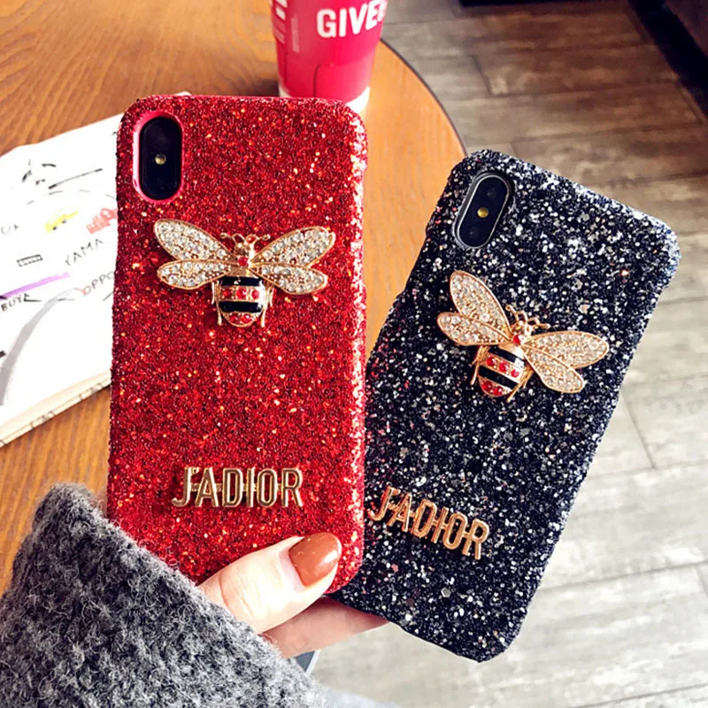 Для IPhone X случае роскоши с сияющими блестками чехол для Apple 10 флэш порошок милый