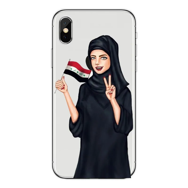 Islamico Muculmano Gril/Olhos De Luxo caixa ли телефон-де-чехол для телефона из мягкого силикона ТПУ