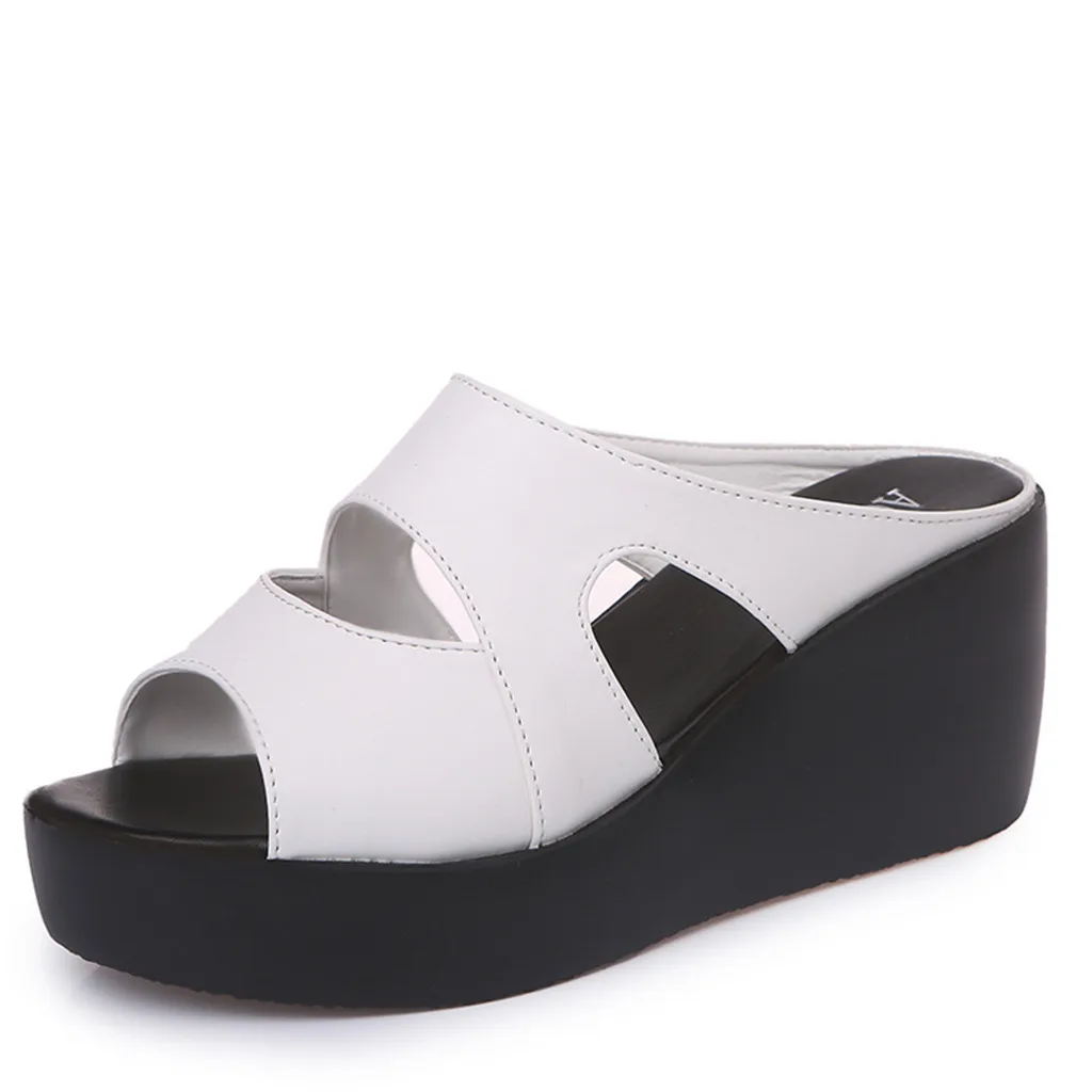 SAGACE/Женская обувь Новинка Модная женская летняя на танкетке Обувь платформе с