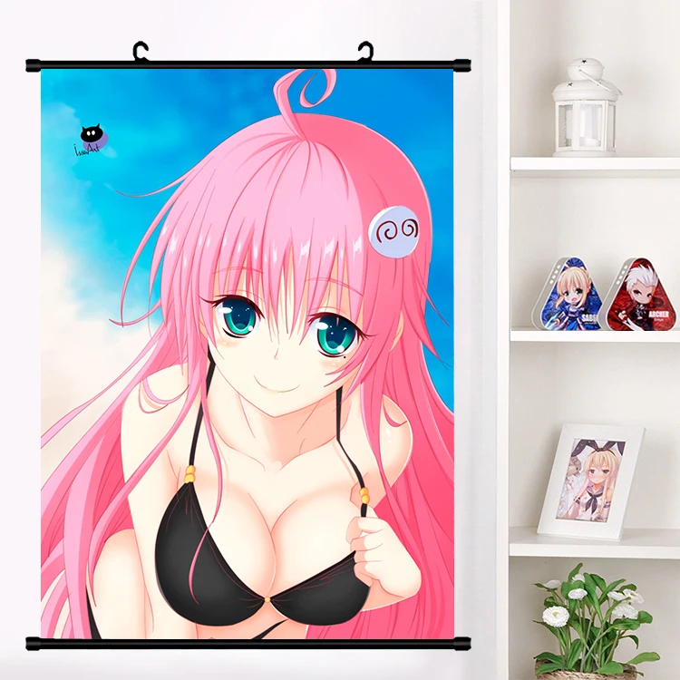 Аниме To LOVE Ru Eve Микан Юки тьма Kotegawa Yui Momo Belia Deviluke настенный свиток плакат Настенные подвесные плакаты домашний декор