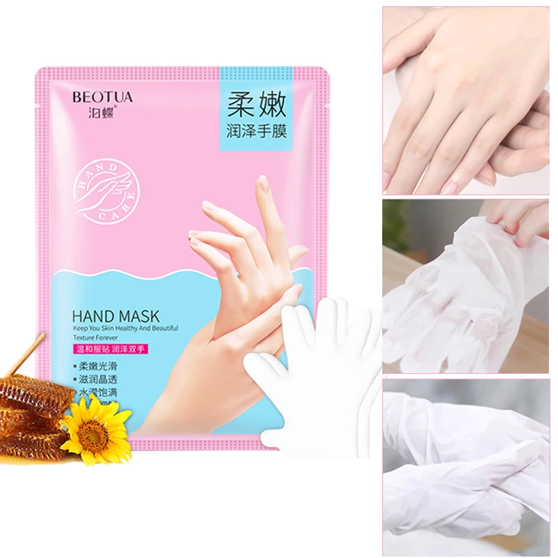 Пилинг перчатки для рук маска мед эссенция Отбеливание Коллагена увлажнение Спа