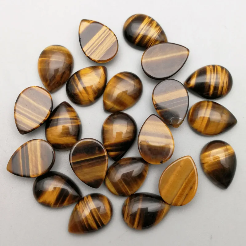 

Free shipping Nature tiger eye Stone Beads charms 13x18mm Oval Shape CAB CABOCHON Assorted jewelry beads 50pcs/Lot