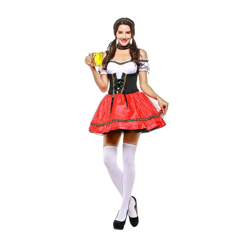 Женский баварский национальный костюм платье Мода Октоберфест официантка
