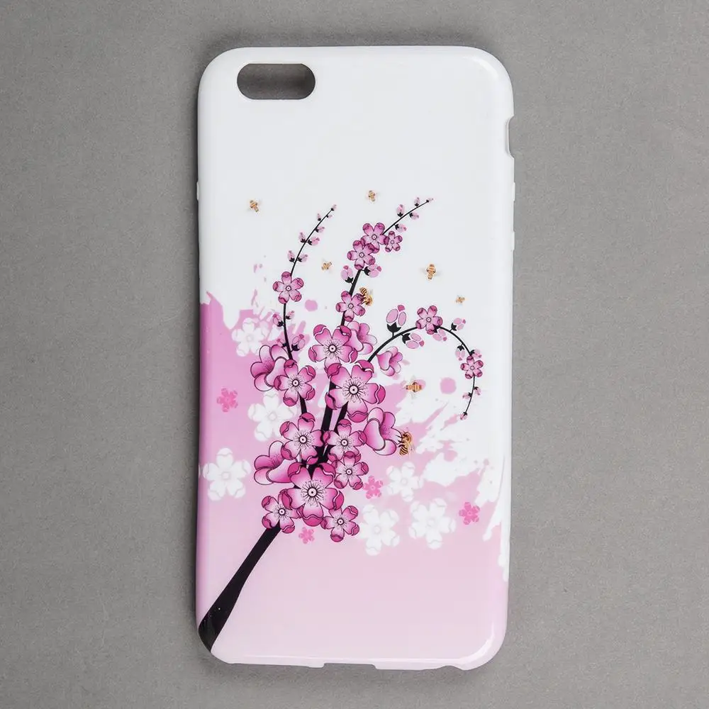 Новый розовый чехол для мобильного телефона Sakura подходит без рисунка и