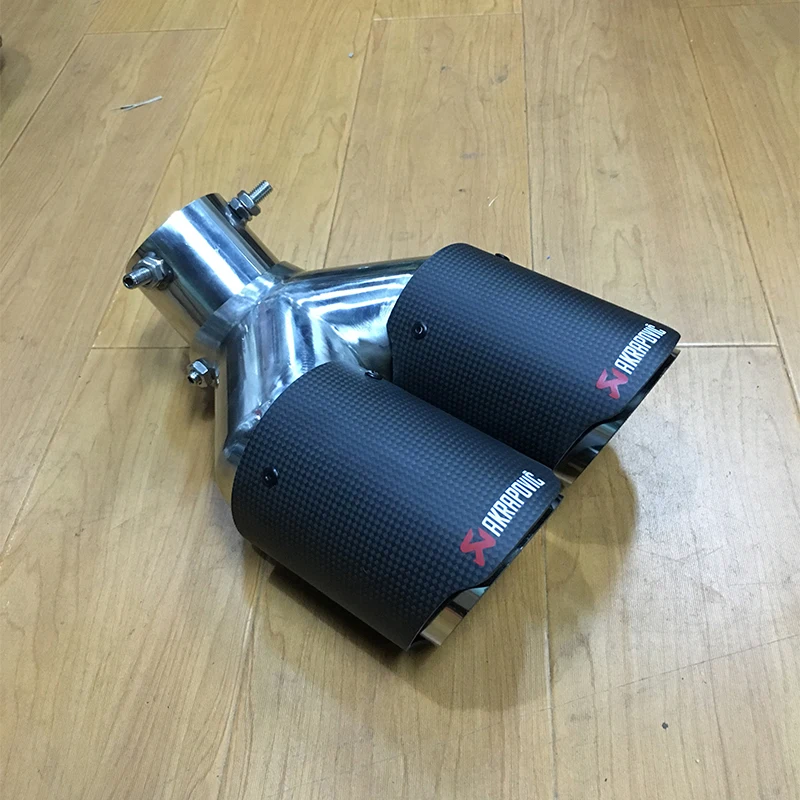 Регулируемый угол Akrapovic выхлопной наконечник из углеродного волокна для Suzuki Vitara Swift Jimmy SX4 Alto Mazda 3 5 2 peugeot 307 207 408 206